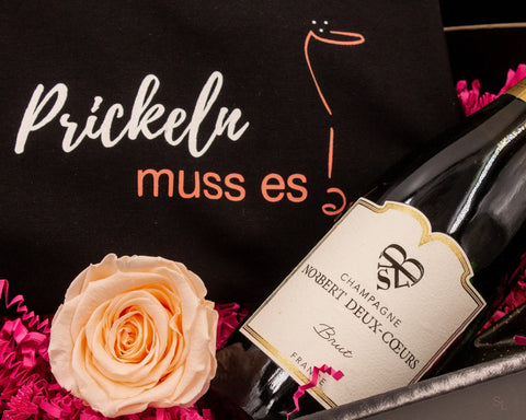 Geschenk für die beste Freundin | T-Shirt mit Schampus Lizenz zum Genießen