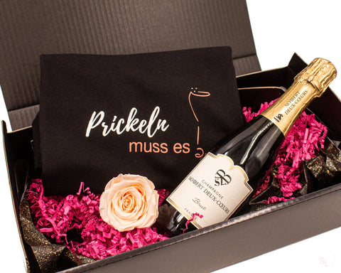 Geschenk für die beste Freundin | T-Shirt mit Schampus Lizenz zum Genießen