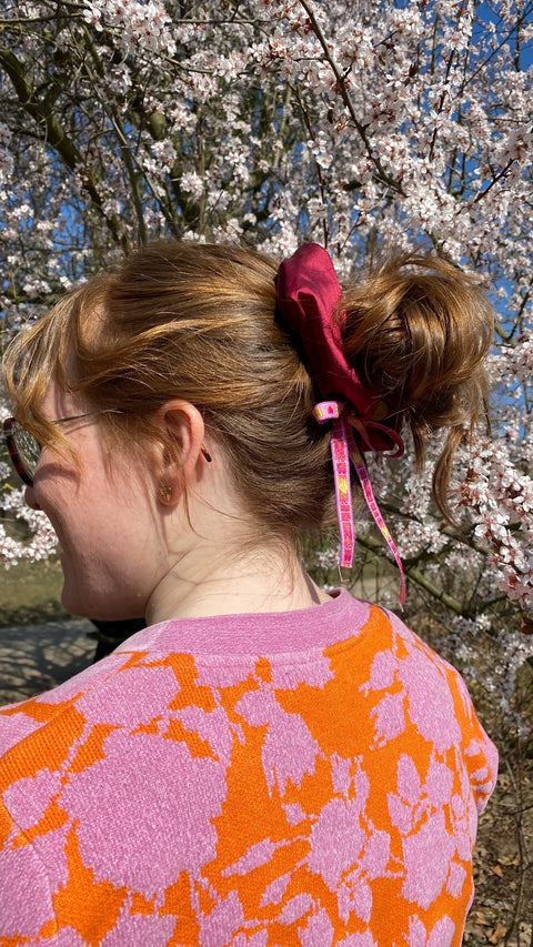 Haargummi/Zopfgummi in Himbeere, BESTIE. Lizenz zum Genießen