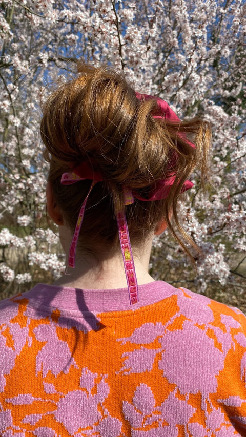 Haargummi/Zopfgummi in Himbeere, BESTIE. Lizenz zum Genießen