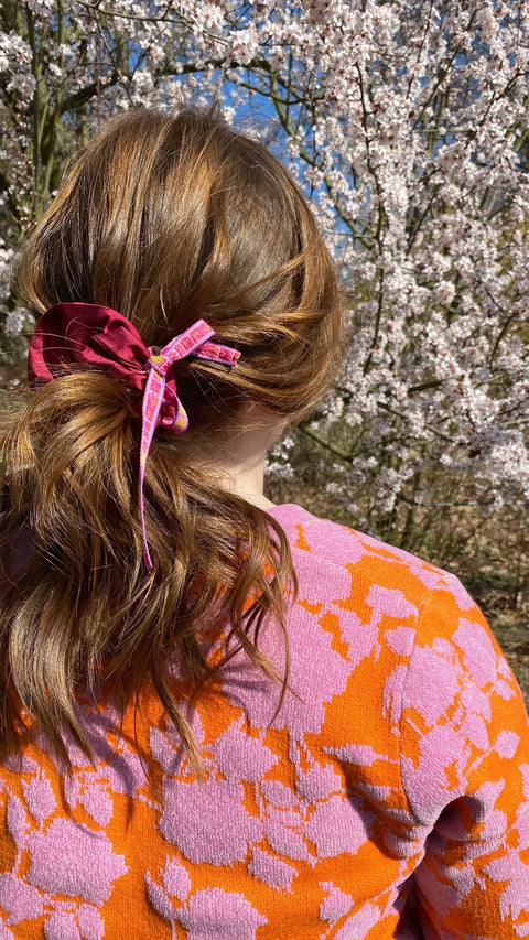 Haargummi/Zopfgummi in Himbeere, BESTIE. Lizenz zum Genießen