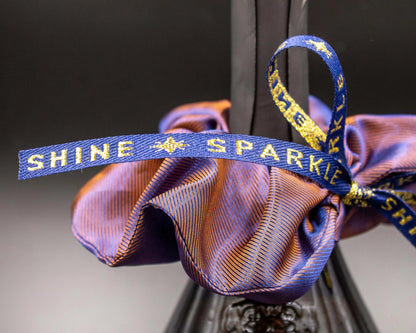 Haargummi/Zopfgummi in dunkelblau, SHINE & SPARKLE Lizenz zum Genießen