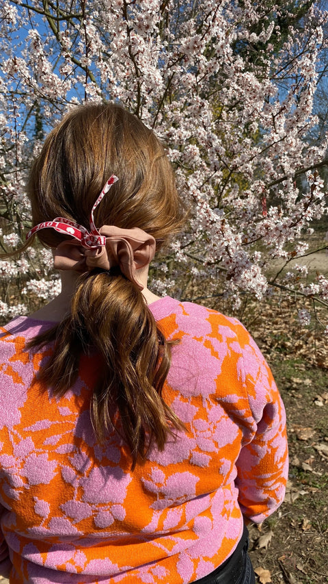 Haargummi/Zopfgummi in beige Lizenz zum Genießen