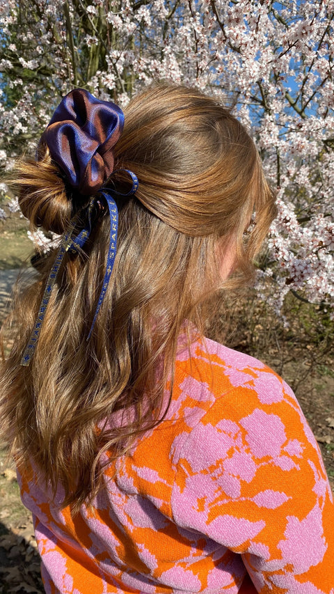 Haargummi/Zopfgummi in dunkelblau, SHINE & SPARKLE Lizenz zum Genießen