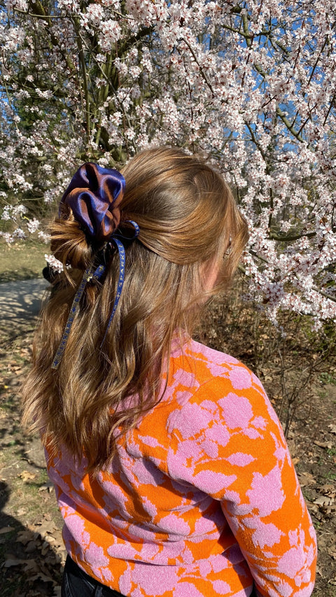 Haargummi/Zopfgummi in dunkelblau, SHINE & SPARKLE Lizenz zum Genießen