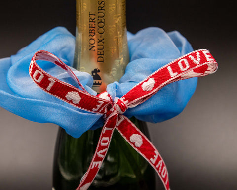 Haargummi/Zopfgummi in hellblau, LOVE