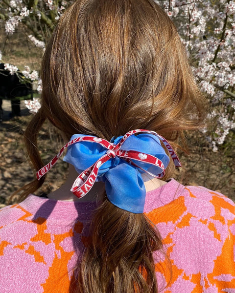 Haargummi/Zopfgummi in hellblau, LOVE Lizenz zum Genießen