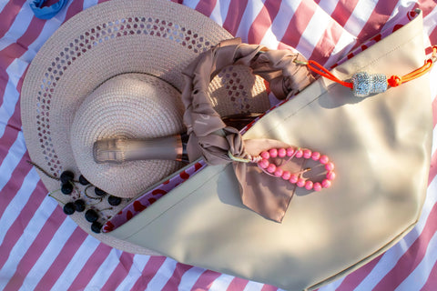 Rosé Lover - Design-Handtasche aus italienischem Weinleder Sekterlebnis