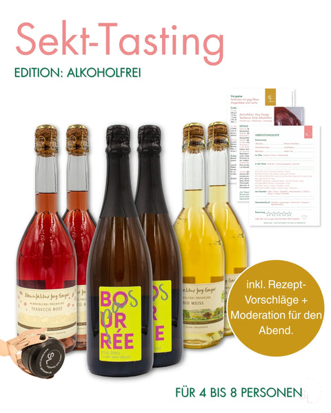 Sekt-Tasting für Zuhause - Die prickelnde Genussreise | Edition: Alkoholfrei Sekterlebnis