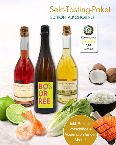 Sekt-Tasting für Zuhause - Die prickelnde Genussreise | Edition: Alkoholfrei Sekterlebnis