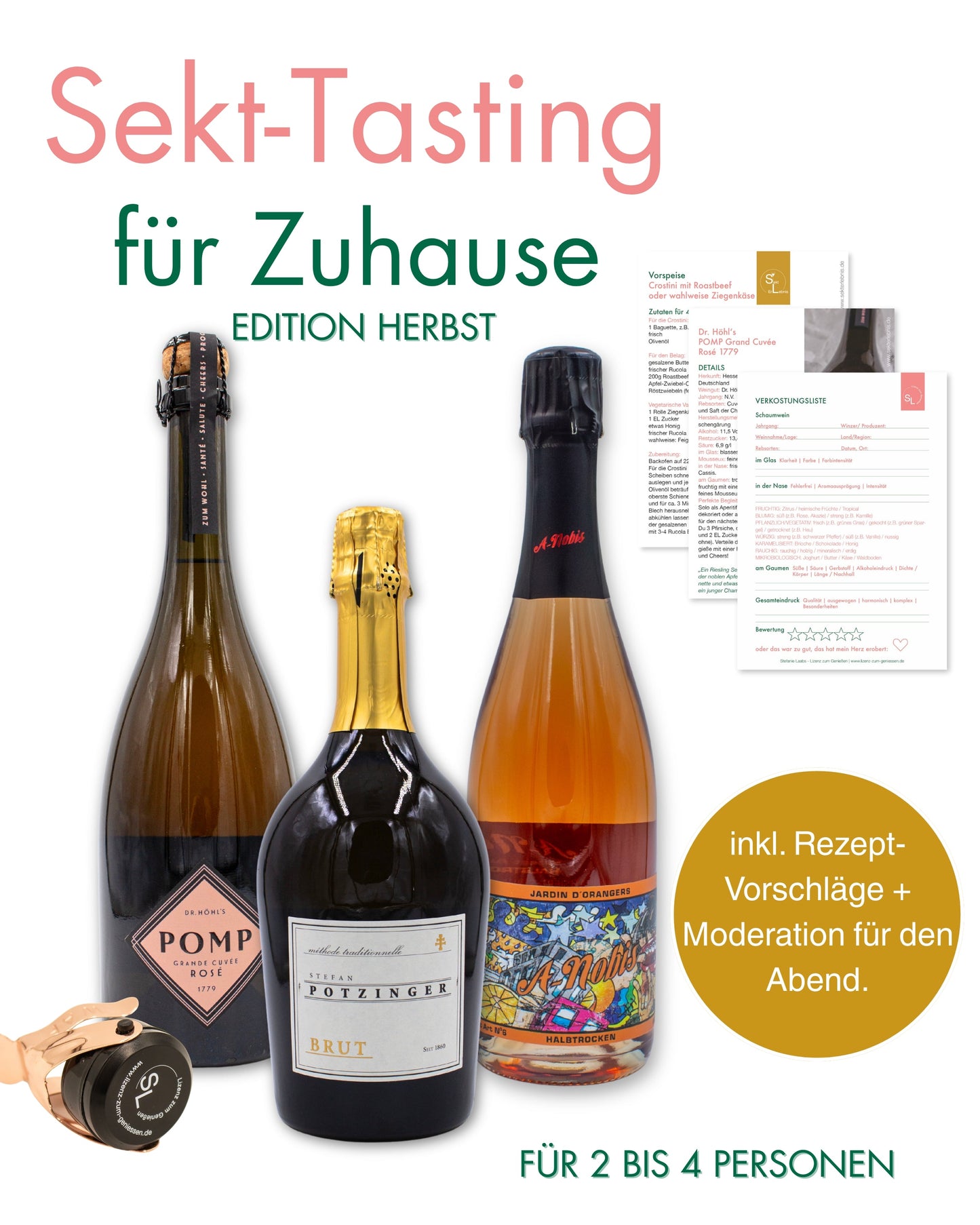 Sekt-Tasting für Zuhause - Die prickelnde Genussreise | Edition: Herbst