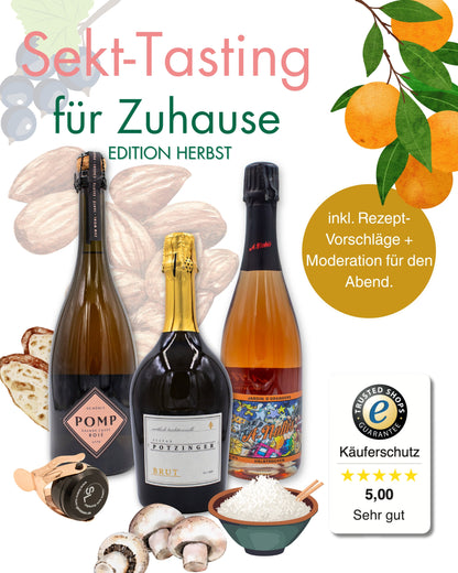 Sekt-Tasting für Zuhause - Die prickelnde Genussreise | Edition: Herbst