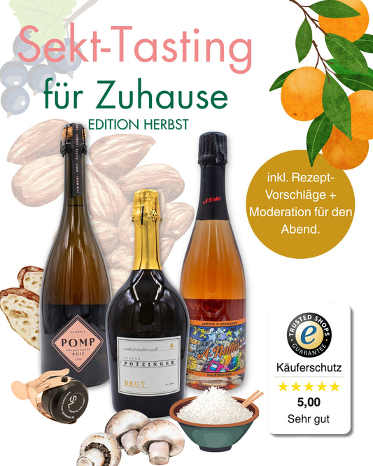 Sekt-Tasting für Zuhause - Die prickelnde Genussreise | Edition: Herbst