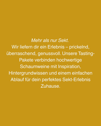 Sekt-Tasting für Zuhause - Die prickelnde Genussreise | Edition: Alkoholfrei Sekterlebnis