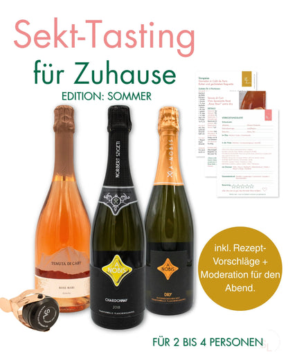 Sekt-Tasting für Zuhause - Die prickelnde Genussreise | Edition: Sommer Sekterlebnis