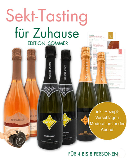 Sekt-Tasting für Zuhause - Die prickelnde Genussreise | Edition: Sommer Sekterlebnis