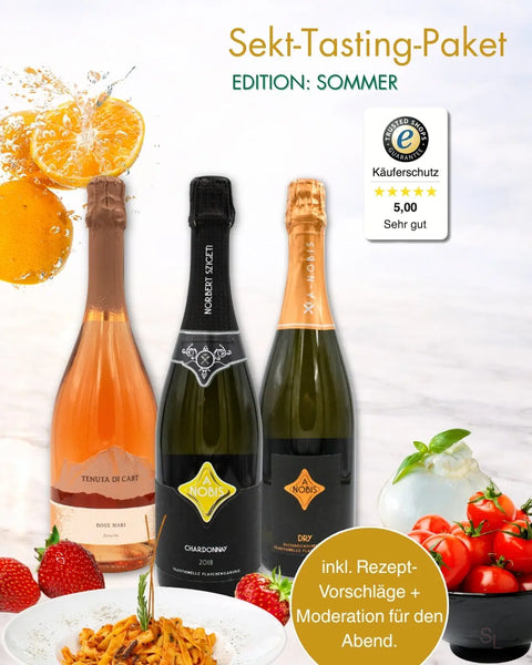 Sekt-Tasting für Zuhause - Die prickelnde Genussreise | Edition: Sommer Sekterlebnis