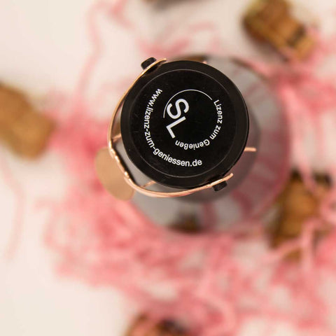 Champagner - / Sektflaschenverschluss in roségold Lizenz zum Genießen