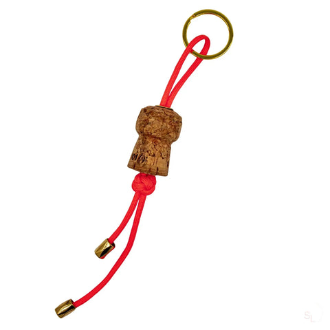 Upcycling Schlüsselanhänger mit Sektkorken Lizenz zum Genießen