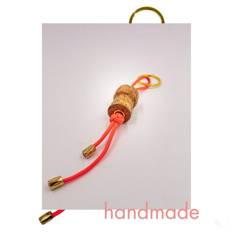 Upcycling Schlüsselanhänger mit Sektkorken Lizenz zum Genießen