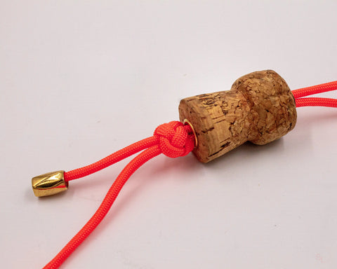 Upcycling Schlüsselanhänger mit Sektkorken Lizenz zum Genießen